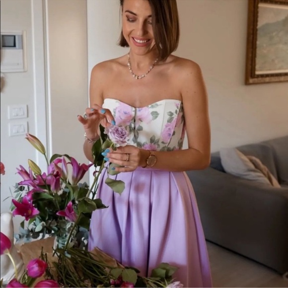 Zara Tops - Zara Blogger Favorite floral corset top Never Been Worn